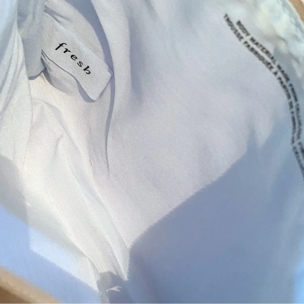 FRESH SIGNATURE EMBROIDERED COTTON CANVAS MAKEUP BAG